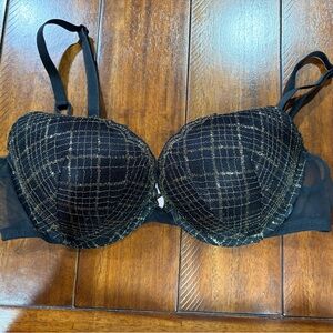 Victoria's Secret Black and Gold Bra